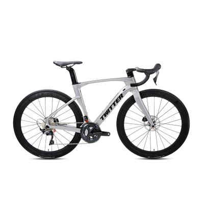 China Super Light Disc Brake Carbon Road Bicycle SHIMANO R8020 22 Speed 700C for sale