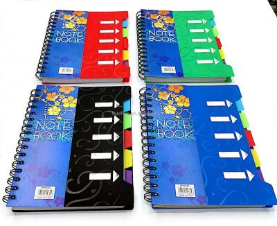 China Single line spiral hot colorful hardcover products 17*24cm spiral diary notebook for students for sale