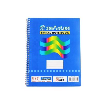 China Best Price 70 Sizes Multiple Sheets Blue Printing French Line Spiral University Ordered Spiral Notebook For Students for sale