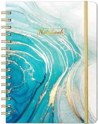 China Direct sales spiral 80 covers 17*24cm white board paper single line spiral notebook diary for students for sale