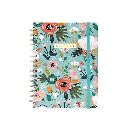 China Professional Colored Single Line B5 Sheets Manufacturer 80 Hardcover School Book A4 Spiral Notebook Spiral Binding For Students for sale