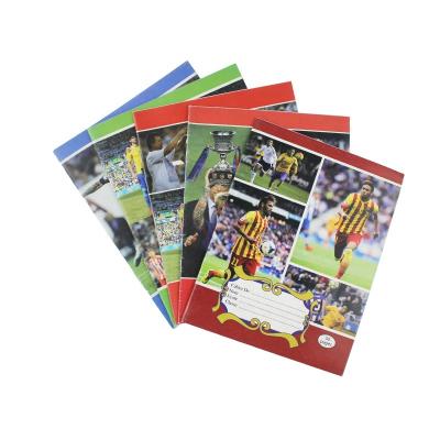 China Printed Line French Line Exercise Soccer Star Cover Africa Market Notebook Seyes Notebook for sale