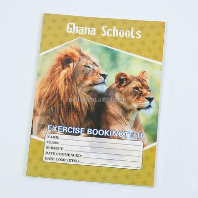 China High Quality Line Printed Ruler 80pages Whole Sale 18x24cm Ghana Exercise Note 1 Book for sale