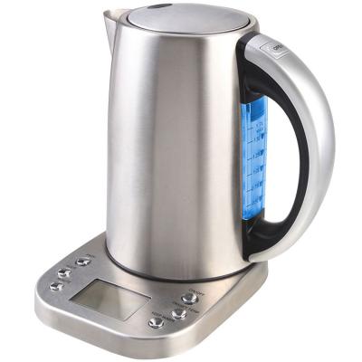 China 360 Degree Rotation Base Customized Logo Large Stainless Steel Hot Water Kettle With Handle for sale