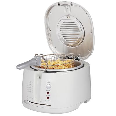 China Hinged Lid Cheap Easy Operating Home Use Stainless Steel Electric Deep Fryer for sale