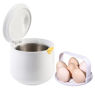 China Hotel XJ-12853 Stainless Steel Electric Egg Boiler Automatic Egg Fast Cooker Stainless Steel Egg Boiler With 4 Cooking Mode for sale