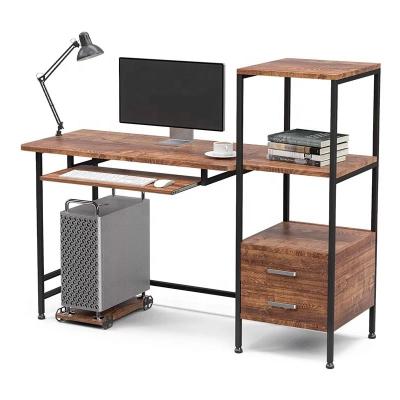 China Other modern small desktop with shelf shev office computer desk for sale