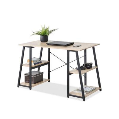 China Hot Selling Large (Height) Home Office Desk Adjustable For Writing Study Modern PC Workstation With Shelves Computer Desk for sale