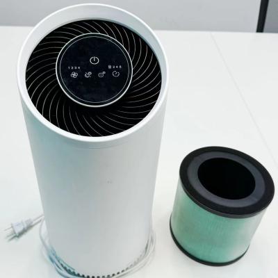 中国 Cold Plasma HEPA Air Purifier with Activated Carbon Filter Touch Control Timer Night Light - White Private 販売のため