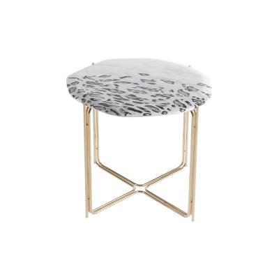 China Table Morden Design Ragali Leopard Side Print (Other) Luxury Marble Top Italian Style Adjustable for sale