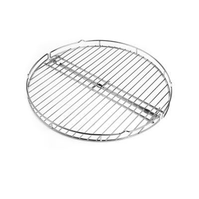 China Easily Cleaned Outdoor bbq accessories chrome plated round wire grill basket for sale