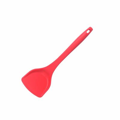 China Sustainable Food grade cooking non-stick silicone solid turner scraper shovel kitchen accessories for sale