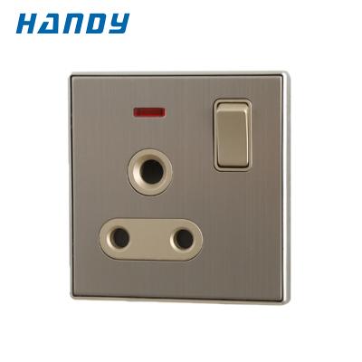 China Control Light 1 Band 1 Way 15A South Africa Wall Switch And Socket for sale