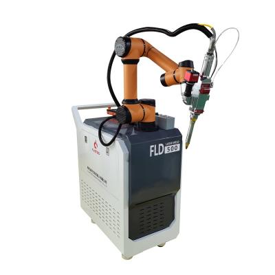 China Human-robot Cooperation Good Quality Cobot Productive Welding Robot On Fitness Equipment FLD 500 Laser Welding for sale