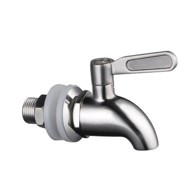 China Hot Sale SS304 16MM Stainless Steel 304 Water Dispenser Tap Faucet for Beer and Wine for sale