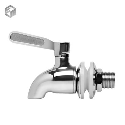 China 16MM high quality SS 304 stainless steel for jars intertap beer tap glass faucet for sale