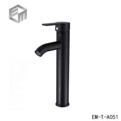 China Black Long Thermostatic Faucets / Matte White Washing Faucets , American Standard Brass Bathroom Faucet for sale