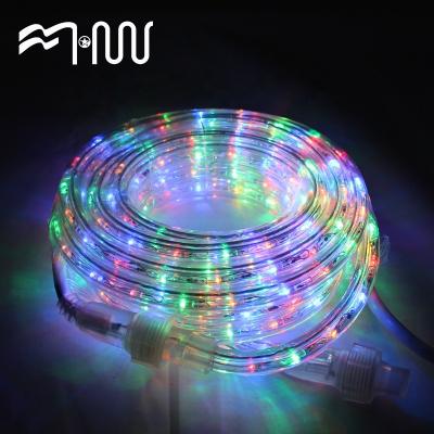 China Plastic Outdoor Garden 120V Csa Rope Light For Sale RGB Rainbow Tube Light for sale