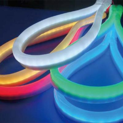 China LANDSCAPE ETL Listed 120V LED NEON Flexible Lighting Strip White Waterproof Heavy Duty Accessories Included 18Ft 120led/m for sale