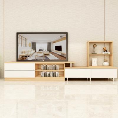 China Nordic Newest Design Large Sleek Home Furniture Extendable Made By Solid Wood Easy Using TV Cabinet Wall Set Wholesale for sale