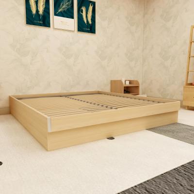 China Factory direct sale classic bedroom furniture oak style wooden beds modern solid frame extendable double bed made in China for sale