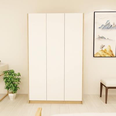 China Multi-specification Durable Minimalist Wardrobe Wardrobe Large Capacity Light Colors Wooden Cabinet Furniture Bedroom for sale