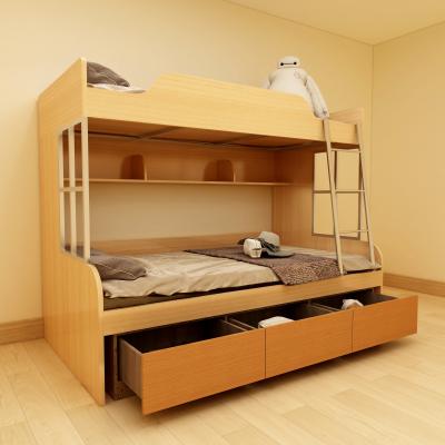 China Factory Price Expandable Wholesale Multifuction Solid Wood Bunk Bed With 3 Large Capacity Drawers Kids Bed Dream Home Furniture for sale