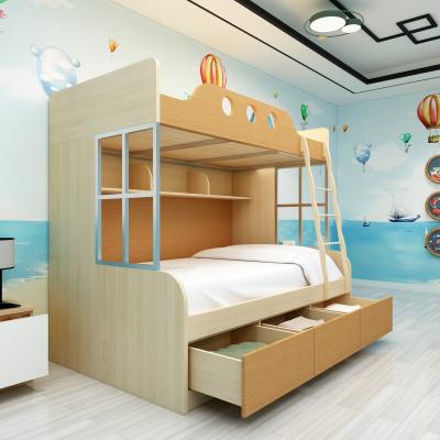 China 2021 Most Popular Design Expandable High Quality Furniture Customized Solid Wood Bunk Bed Set Bed Frame For Kids for sale