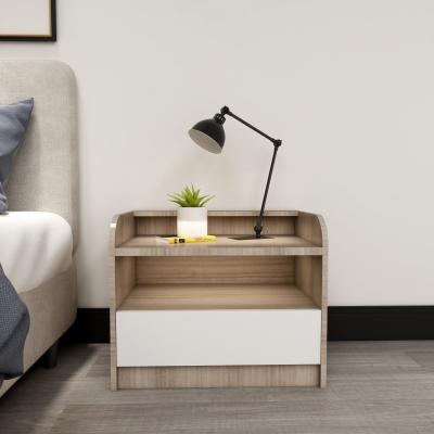 China Adjustable (other) most popular quality large bedroom furniture home solid wood material small nightstand nightstand cabinet for sale for sale