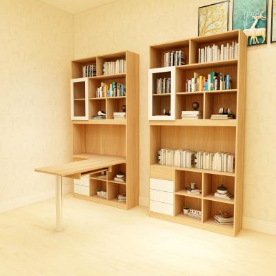 China Durable nordic design large wooden bookshelf made by study furniture bookcase solid wood china factory directly wholesale for sale