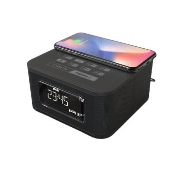 China Dual Alarm Radio Dab Bluetooth Clock DAB Radio With Rechargeable Battery Pack for sale