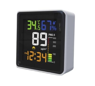 China Dispositivo de monitoreo de la calidad del aire de temperatura y humedad Detector PM2.5 portátil para pantalla digital LCD en venta