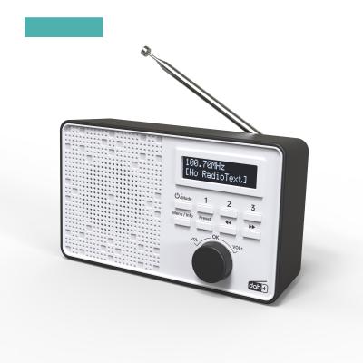 Chine À une perte haut-parleur intégré Digital DAB Radio Alarme portable Horloge DAB + Radio avec affichage mono couleur à vendre