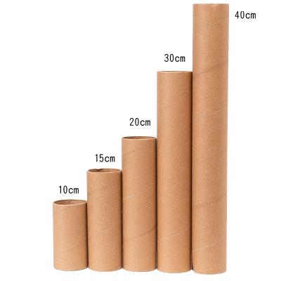 China Recycled Materials Kindergarten creative art white embryo paper tube children draw graffiti handmade diy circular paper tube with paper core for sale