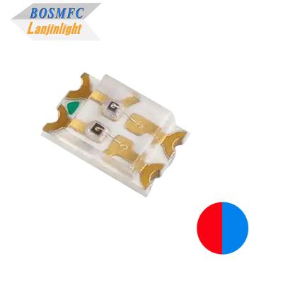 Chine Bi couleur SMD LED 0805 rouge et bleu deux couleurs 0.06W puces Ultra Bright à vendre