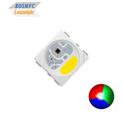 China IC KS6812 Ingebouwd in PLCC6 5050 RGBW LED Chip Magic Lights voor decoratie Te koop