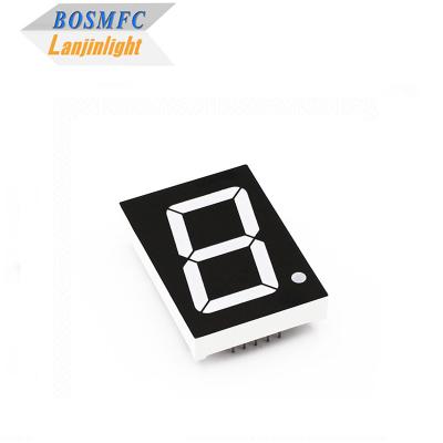 China 20mA 2,3 inch zeven segmenten display, enkelcijferig 7 segmenten LED display Te koop