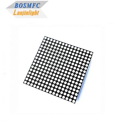 China 64x64mm 7 Segment LED Display 16x16 Dot Matrix Blauw Licht Voor Lift Display Te koop