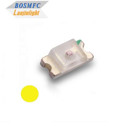 Китай 0603 SMD LED Желтый 585-595nm янтарный свет 1608 чип LED для индикатора LED-дисплея продается