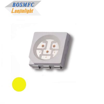 Cina 5050 SMD LED diodo di emissione luminosa giallo chip led Amber per lampada a LED targa in vendita