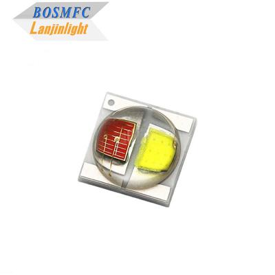 China 2W 3535 SMD LED Dome Lens 30 Degrees Bi Color Red And White 350mA High Brightness LED Diode for sale