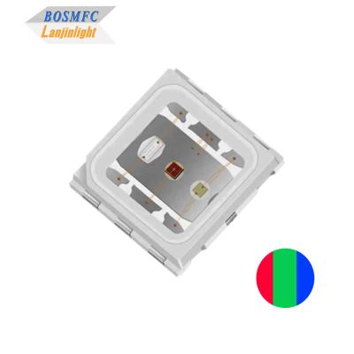 중국 1.5W 5050 RGB LED 돔 렌즈 고전력 삼색 LED 칩 3 * 0.5W 판매용