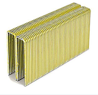 China Furniture Gauge Q 64 Staple Size 15 11.1 Mm Type Pneumatic Heavy Duty Crown U Wire Galvanize For Wood Veneered Furniture for sale