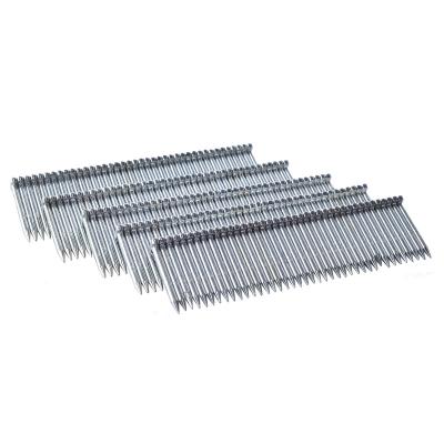 China Flat 14 Gauge Brad Strips Nail St 57 HT Concrete High Carbon Steel Zinc Coated Finish Round Wire Diameter for sale