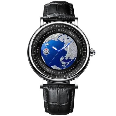 China KIMSDUN Brand New High End Blue 3D Earth Fashion Quartz Watch Luminous Men's Day/Date Watch for sale