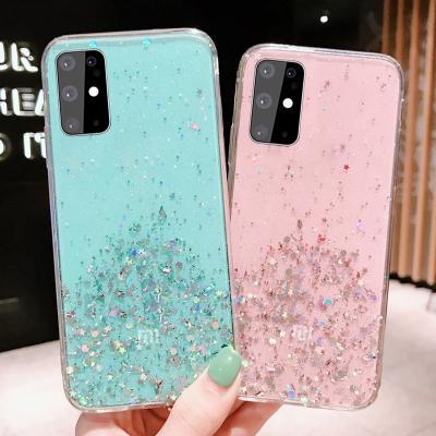 China Anti-fall Honatop Phone Cover For Samsung Glitter Gel Phone Case For Samsung Galaxy A12 A02S A32 A52 A72 A03S for sale