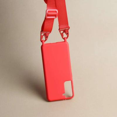 China Cross 2021 - Body Lanyard Silicone Phone Anti-fall Honatop Necklace Case For Xiao MI MI 11 Pro/10S/11i/11 ultra/11 lite Lanyard Strap Cover for sale