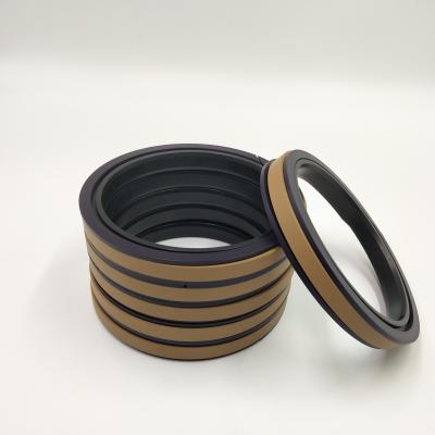 China RWH/NOK SPGW Hydraulic Piston Seal PTFE Bronze  For Excavator for sale