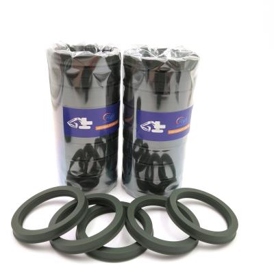 China Öl-beständiges Kolben-Rod Seals Hydraulic Green Color-PU-Material zu verkaufen