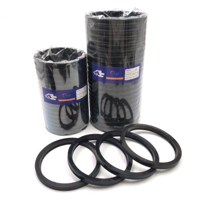 China Polyurethane U Type Hydraulic Rod Seal IUH Black For Mechanical for sale